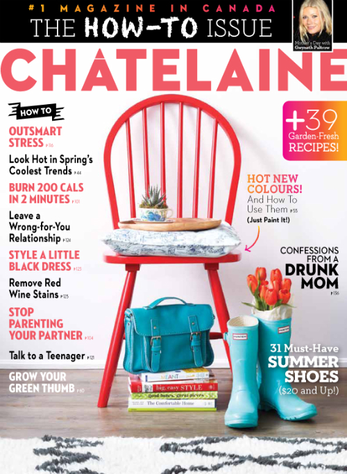 Chatelaine's new logo adorns the May issue